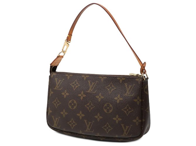 Louis Vuitton Brown Monogram Pochette Accessoires Castaño - vista 2