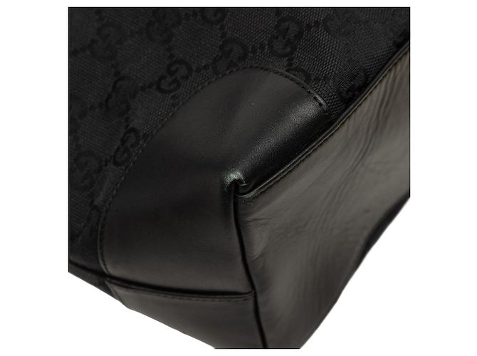 Gucci Tote aus schwarzem GG Canvas - Ansicht 7