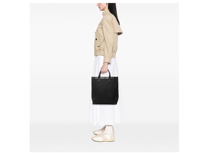 Gucci Tote aus schwarzem GG Canvas - Ansicht 8