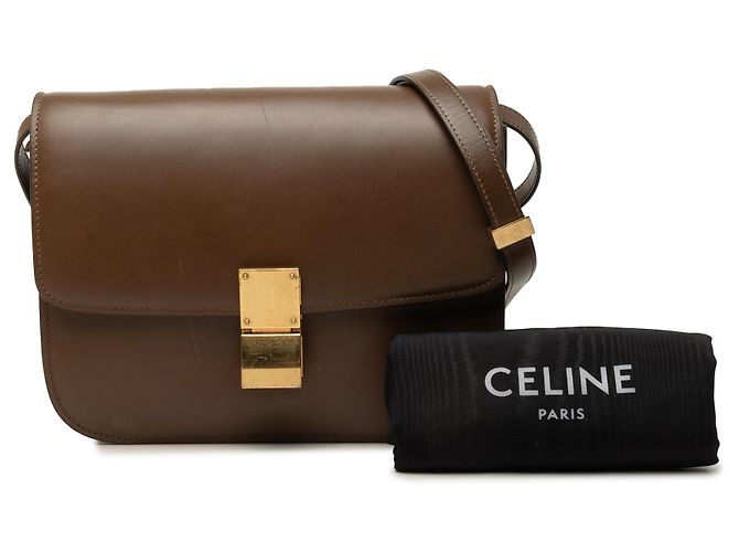 Céline Celine Brown Medium Calfskin Classic Box Braun Dunkelbraun - Ansicht 9
