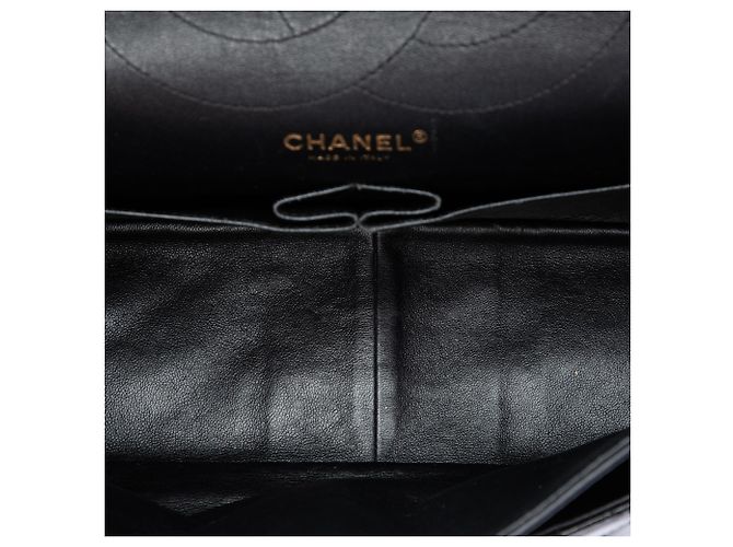 Chanel Black Quilted Patent Reissue 2.55 Double Flap 227 Schwarz - Ansicht 4