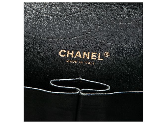 Chanel Black Quilted Patent Reissue 2.55 Double Flap 227 Schwarz - Ansicht 5