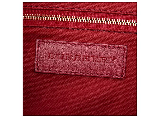 Borsa Tote Burberry Beige Small Haymarket Check Coated Canvas Salisbury - vista 5