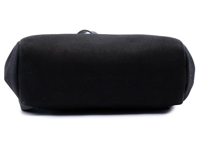 Hermès Herbag PM Rucksack aus schwarzem Toile - Ansicht 3