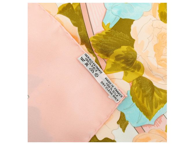 Hermès Pink Romantique para Takashimaya Pañuelo de seda 90 Rosa - vista 5