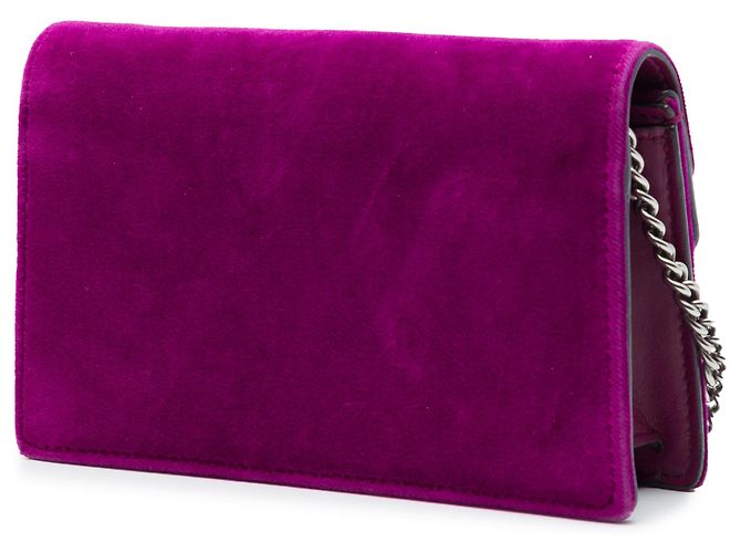 Gucci Mini Dionysus Crossbody in velluto viola Porpora - vista 2