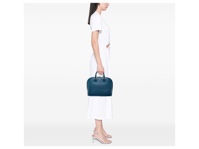 Louis Vuitton Blue Epi Alma PM Azul - vista 8