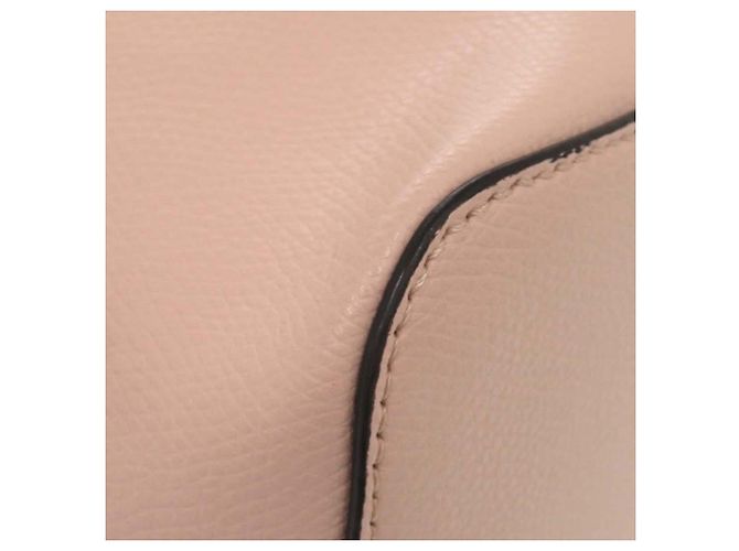 Borsa secchiello Fendi Mon Tresor Mini in pelle di vitello rosa - vista 12
