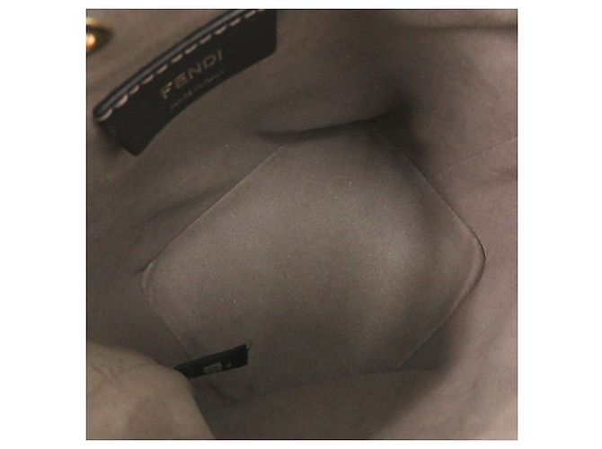 Borsa secchiello Fendi Mon Tresor Mini in pelle di vitello rosa - vista 4