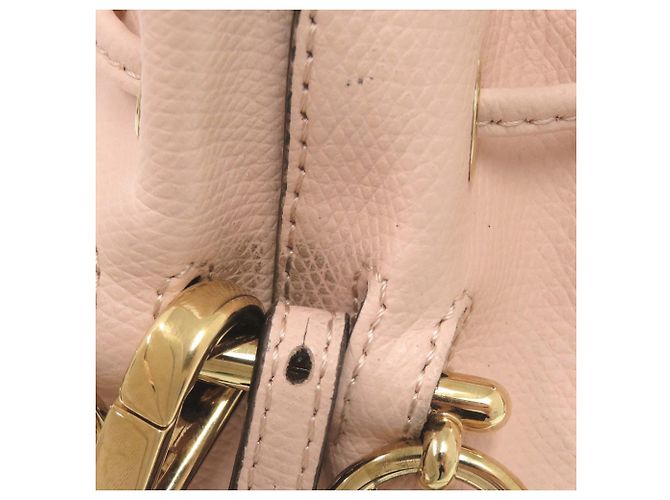 Borsa secchiello Fendi Mon Tresor Mini in pelle di vitello rosa - vista 7