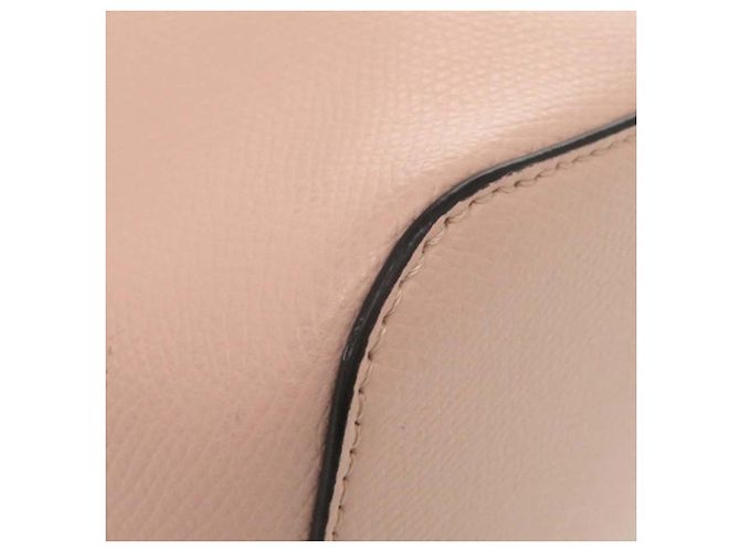 Borsa secchiello Fendi Mon Tresor Mini in pelle di vitello rosa - vista 9