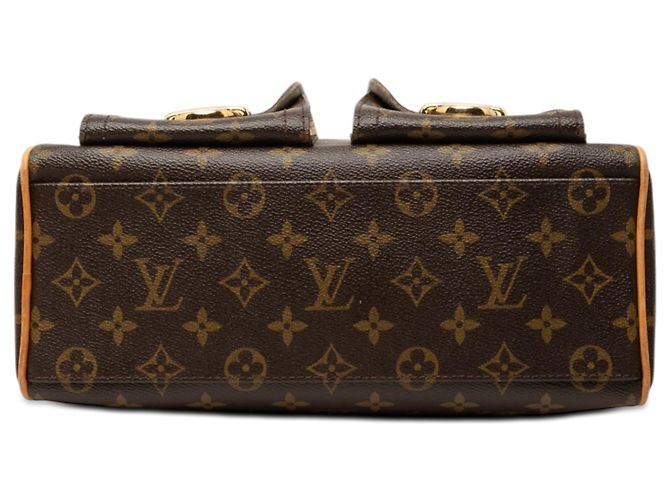 Louis Vuitton Brown Monogram Manhattan PM Marron - vue 3