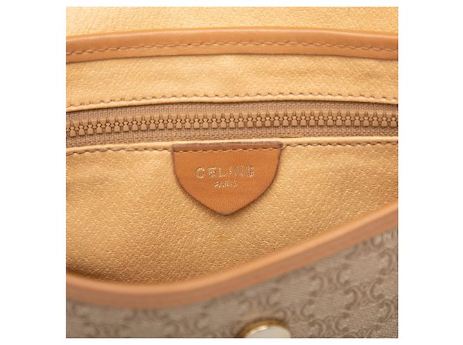 Céline Borsa a tracolla Celine Beige Macadam in tela rivestita - vista 5