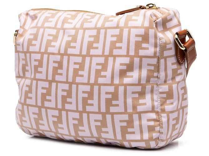 Borsa a tracolla Fendi Brown Zucca Canvas Marrone Marrone chiaro - vista 2