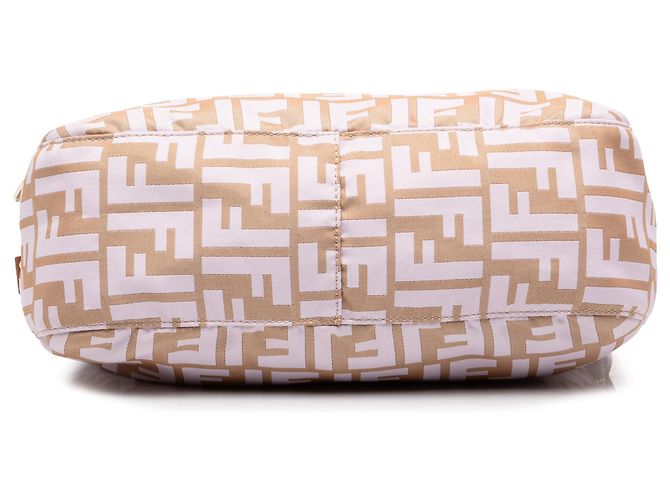 Borsa a tracolla Fendi Brown Zucca Canvas Marrone Marrone chiaro - vista 3