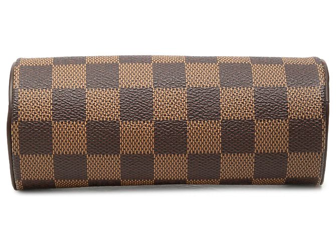 Louis Vuitton Brown Damier Ebene Papillon Pochette Castaño - vista 3