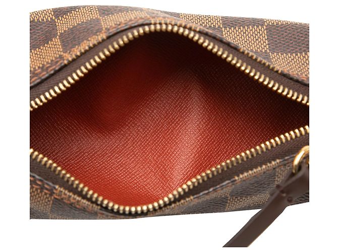 Louis Vuitton Brown Damier Ebene Papillon Pochette Castaño - vista 4