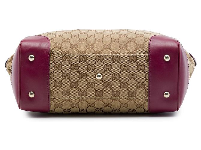 Gucci Mayfair Tote aus beigem GG Canvas - Ansicht 3