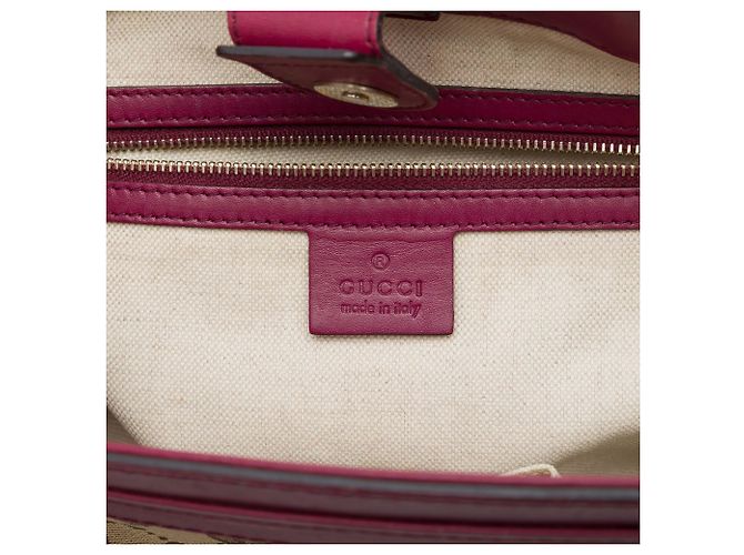 Gucci Mayfair Tote aus beigem GG Canvas - Ansicht 5