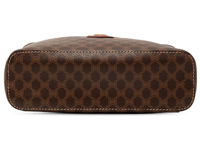 Céline Bolsa de Maquilhagem Celine Brown Macadam Coated Canvas Marrom - vista 3