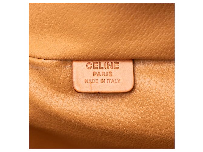 Céline Bolsa de Maquilhagem Celine Brown Macadam Coated Canvas Marrom - vista 5