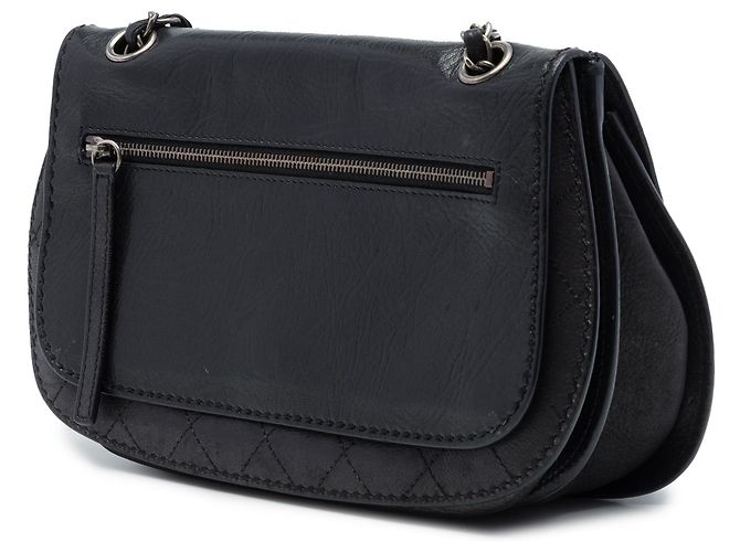 Chanel Black Quilted Calfskin Coco Twin Flap Nero - vista 2