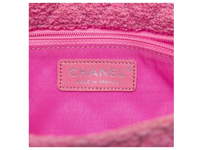 Chanel Pink Small Quilted Tweed Reissue 2.55 Easy Messenger Flap - vista 5