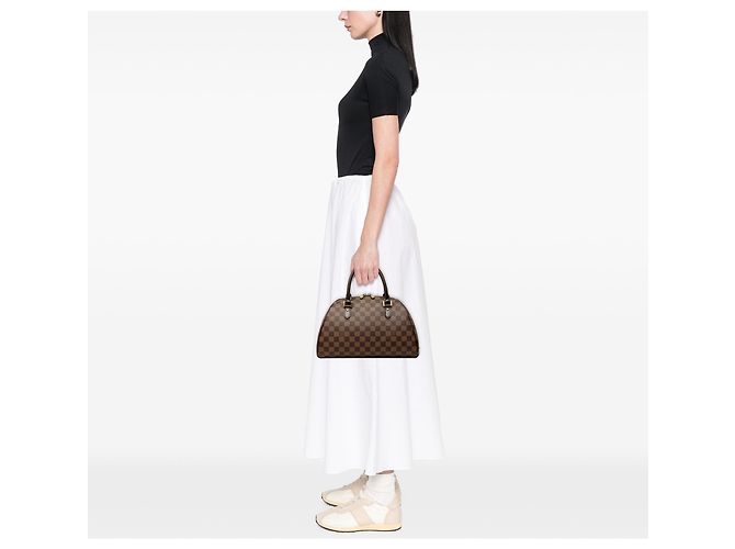 Louis Vuitton Brown Damier Ebene Ribera MM Castaño - vista 7