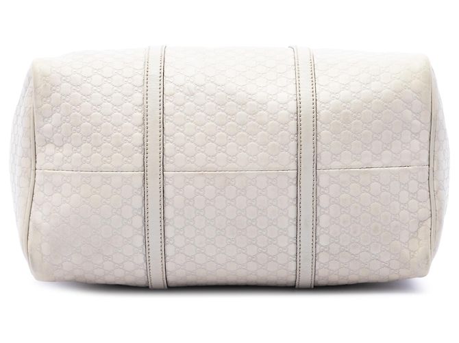 Gucci Nice Boston Bag White Microguccissima Weiß Roh - Ansicht 3