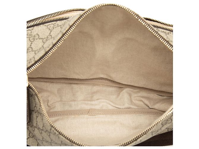 Gucci Beige GG Supreme Crossbody mit Doppeltasche - Ansicht 4