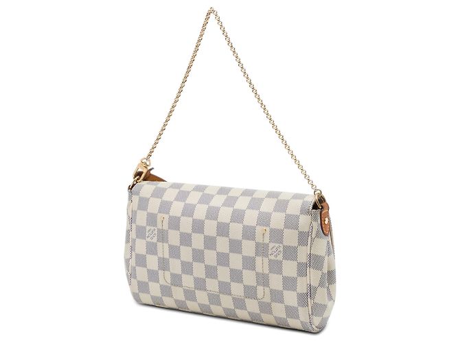 Louis Vuitton White Damier Azur Favorite MM Weiß - Ansicht 2