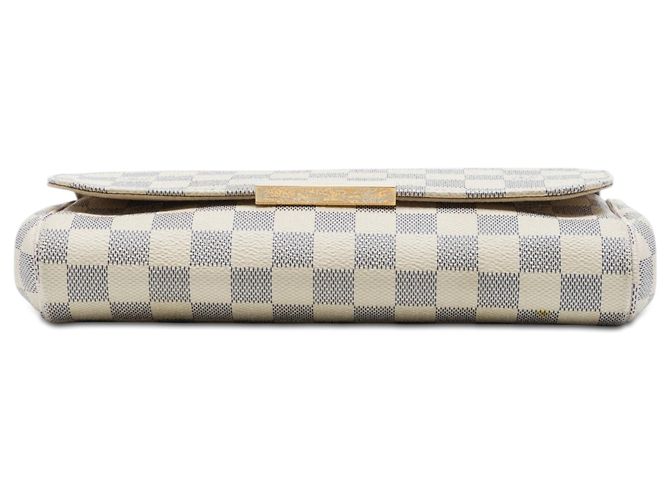 Louis Vuitton White Damier Azur Favorite MM Weiß - Ansicht 3