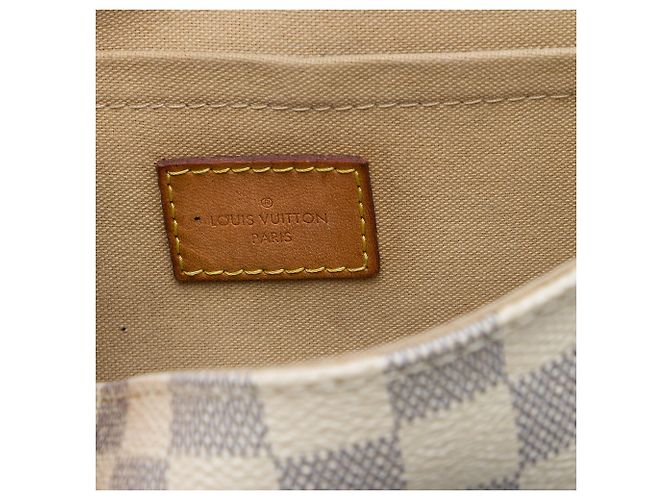 Louis Vuitton White Damier Azur Favorite MM Weiß - Ansicht 5