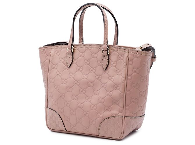 Borsa Satchel Gucci Bree Small Guccissima Rosa - vista 2