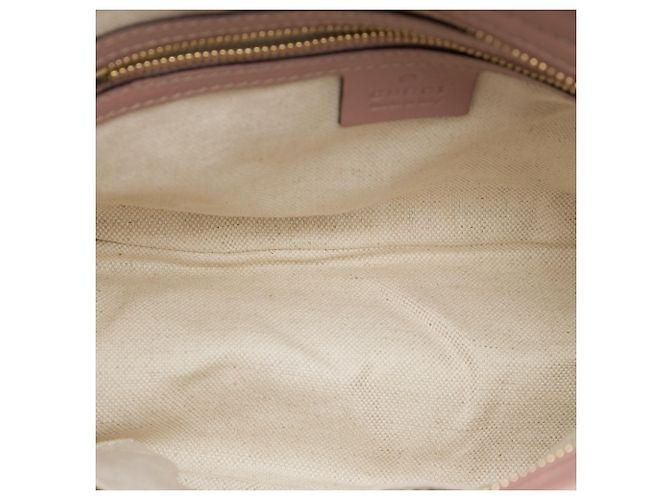 Borsa Satchel Gucci Bree Small Guccissima Rosa - vista 4