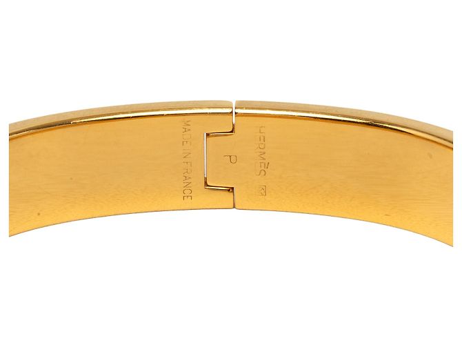 Bracelete Clic H PM em esmalte branco Hermès - vista 4