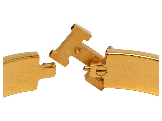 Bracelete Clic H PM em esmalte branco Hermès - vista 5