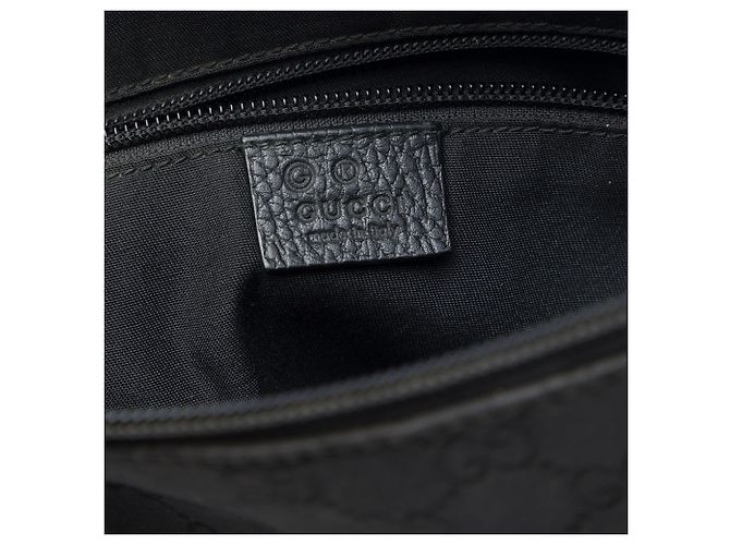 Borsa Messenger Piatta Gucci in Nylon GG Nero - vista 5