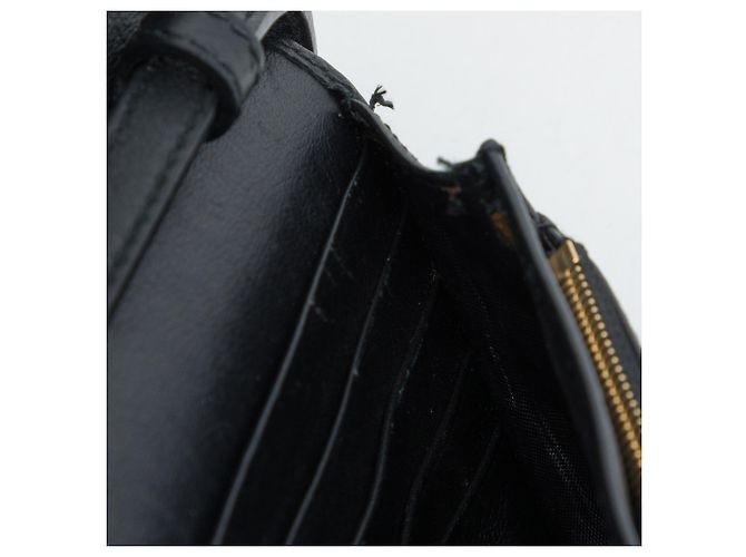 Gucci Black Microguccissima Wallet on Strap Schwarz - Ansicht 6