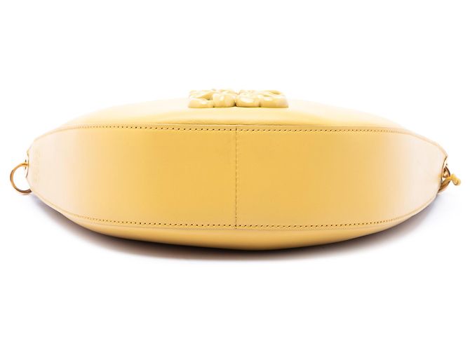 LOEWE Borsa Luna Hobo Piccola in Pelle Gialla Anagram Giallo - vista 3
