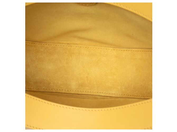 LOEWE Borsa Luna Hobo Piccola in Pelle Gialla Anagram Giallo - vista 4