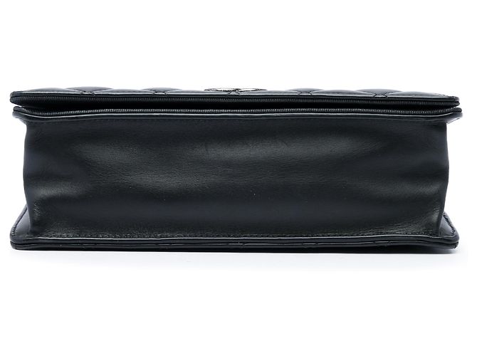Chanel Black Medium Quilted Lambskin Ballerine Flap Nero - vista 3