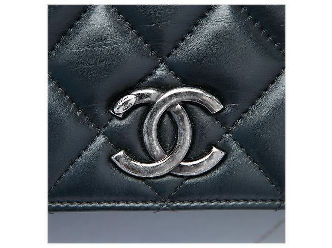 Chanel Black Medium Quilted Lambskin Ballerine Flap Nero - vista 5