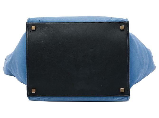 Céline Celine Blue Medium Denim Phantom Luggage Tote - vista 3