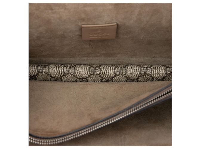 Borsa a tracolla Gucci Dionysus Medium GG Supreme Beige - vista 4