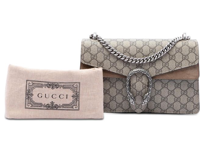 Borsa a tracolla Gucci Dionysus Medium GG Supreme Beige - vista 7