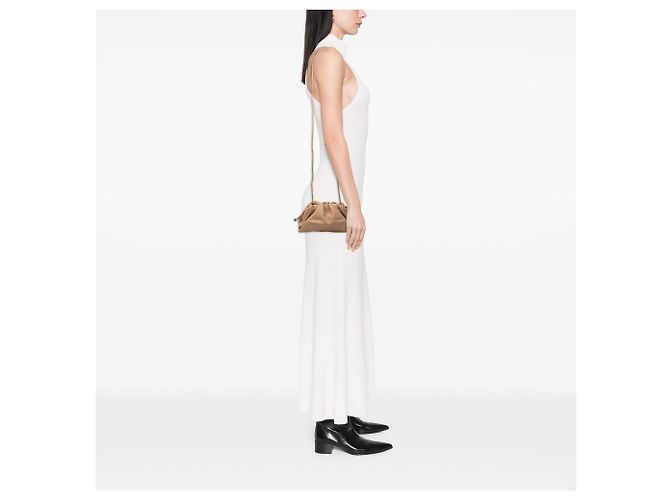 Bottega Veneta The Mini Pouch Crossbody in nappa marrone - vista 6