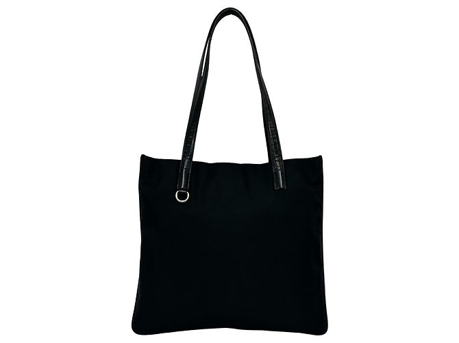 Tote Sacola Prada em Tessuto Preta Preto - vista 2