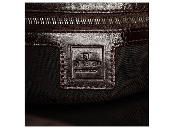 Fendi Twins Small Shopper aus Zucca-Canvas in Braun - Ansicht 5