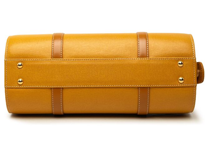 Borsa a mano Burberry in pelle gialla Giallo Senape - vista 3